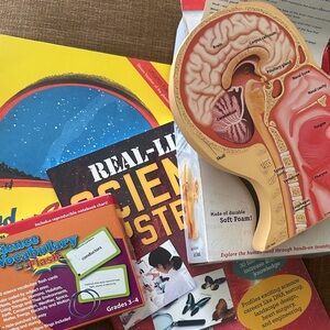 Teacher-Science Soft Foam Human Head Model, science vocabulary cards, and more